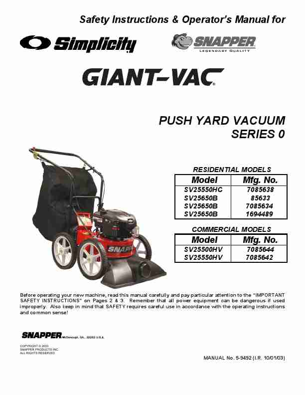 Snapper Yard Vacuum SV25550HC, SV25650B, SV25500HV, SV25550HV-page_pdf